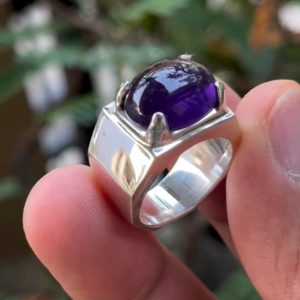 انگشتر آمیتیست مردانه کد ۱۱۹۵۶