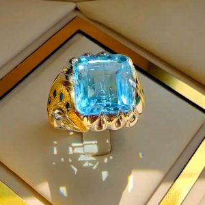 انگشتر توپاز مردانه کد ۱۱۹۶۸