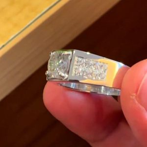 انگشتر موزانایت مردانه کد ۱۱۹۸۳