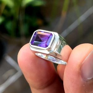 انگشتر آمیتیست مردانه کد ۱۱۹۸۶