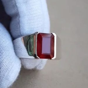 انگشتر یاقوت سرخ مردانه کد ۱۲۰۰۸
