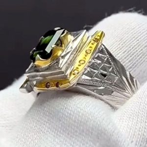 انگشتر تورمالین مردانه کد ۱۲۰۰۹