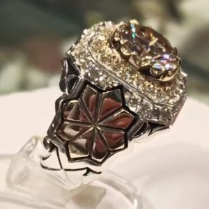 انگشتر موزانایت مردانه کد ۱۲۰۳۱