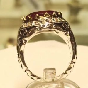 انگشتر یاقوت سرخ مردانه کد ۱۲۰۳۲