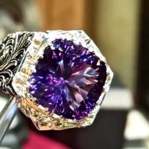 انگشتر آمیتیست مردانه کد ۱۲۰۳۵