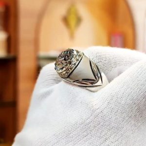 انگشتر موزانایت مردانه کد ۱۲۰۴۰