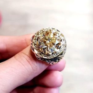 انگشتر موزانایت مردانه کد ۱۲۰۶۵