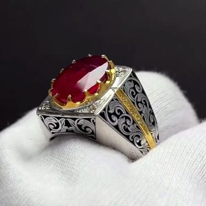 انگشتر یاقوت سرخ کد ۱۲۰۹۰