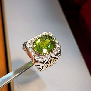 انگشتر زبرجد مردانه کد ۱۲۱۰۲