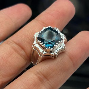 انگشتر توپاز مردانه کد ۱۲۱۱۶