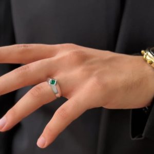 انگشتر زمرد زامبیا کد ۱۲۱۱۷