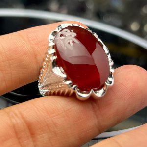 انگشتر عقیق یمنی کد ۱۲۱۲۲