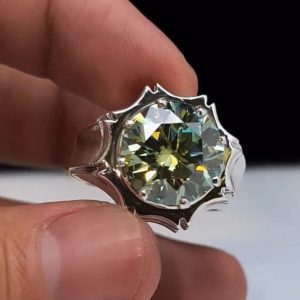 انگشتر موزانایت مردانه کد ۱۲۱۲۶