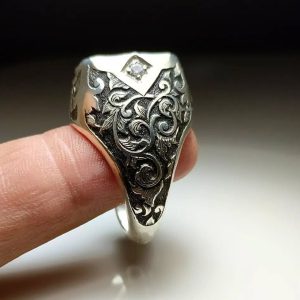 انگشتر توپاز مردانه کد ۱۲۱۴۰