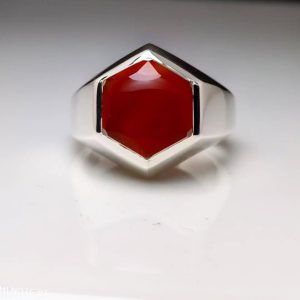 انگشتر عقیق یمنی کد ۱۲۱۴۴