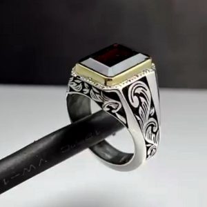 انگشتر گارنت طبیعی کد ۱۲۱۷۶