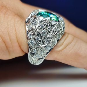 انگشتر موزانایت مردانه کد ۱۲۱۷۹