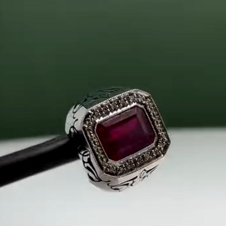 انگشتر یاقوت سرخ کد 12184 - Image 2