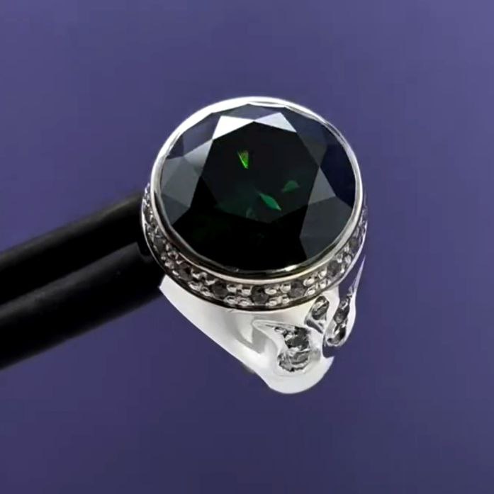 انگشتر موزانایت مردانه کد 12189 - Image 4
